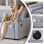 3 Seater Linen Sofa Bed-817941544