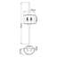 Charlee Glass Flush Mounted Sconce-25305076-25305078