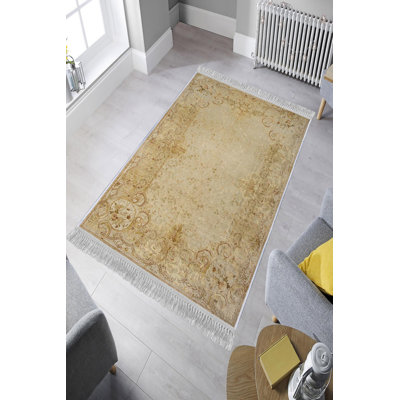 Luxurious Velvet Area Rug (4.6 x 7.2 ft), 100% Antibacterial Fabric, Non-Slip Cotton Backing, Pile Height: 0.4 in | Machine Washable, 3D Digital Print Design | Perfect for Living Room & Bedroom Decor, Soft & Durable