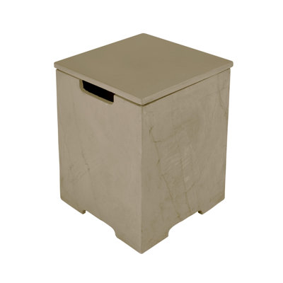 Elementi Plus Square Concrete Propane Tank Cover Holds 25 lb. Tank