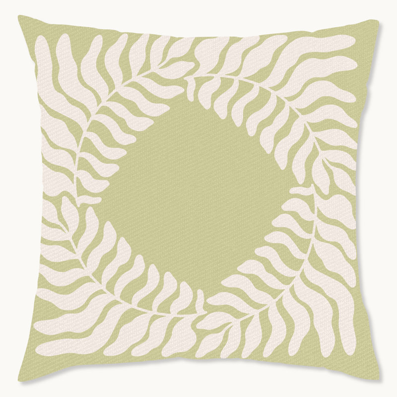 Coussin décoratif intérieur / extérieur en polyester Retro Botanical