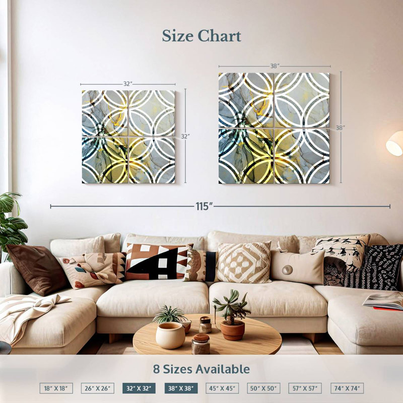 Avery Overlapping Circles, 32" H x 32" W