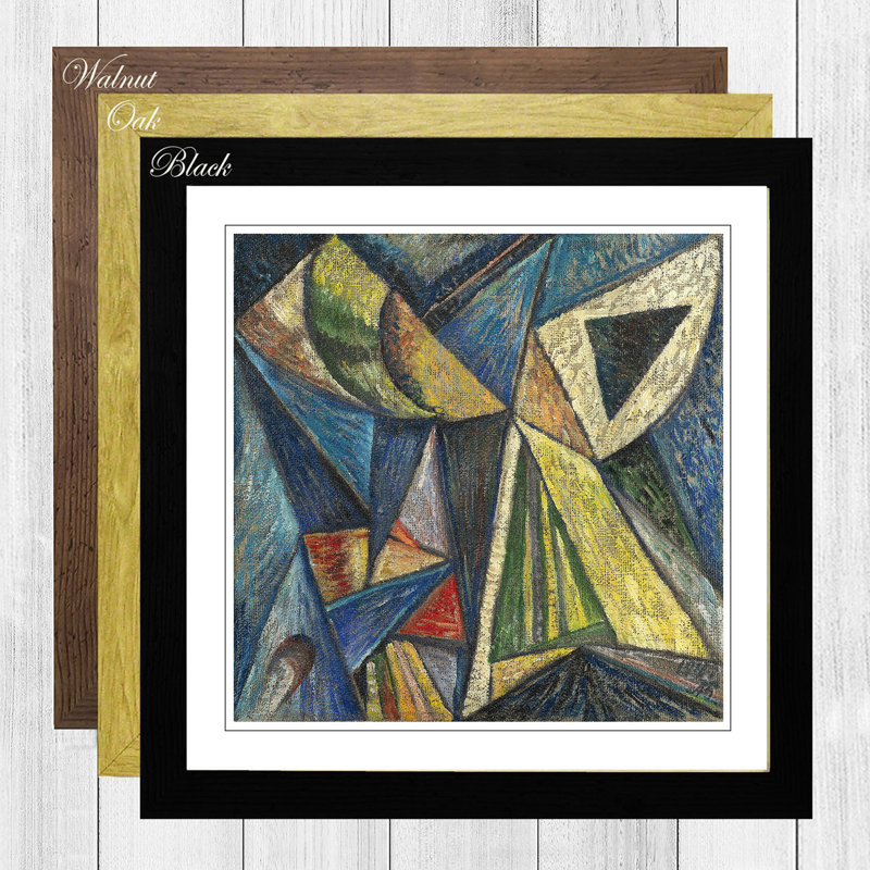 Triangle by Alexander Bogomazov - Framed Print, Black