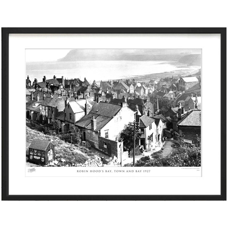 Robin Hood's Bay, Town And Bay 1927 by Francis Frith - Single Picture Frame Print, 40cm H x 50cm W x 2.3cm D