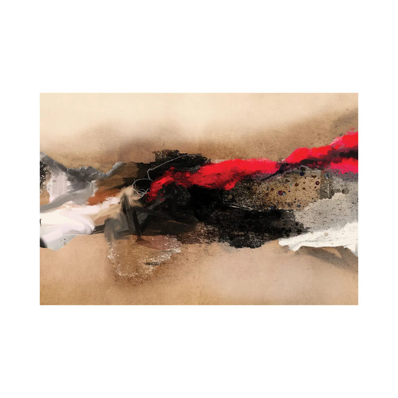 Lava Flow by Roberto Moro - Wrapped Canvas Painting, 30.48 cm H x 45.72 cm W