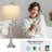 30” Touch Control Table Lamp Set With Usb & Type-c Ports, Led Bulb Included-559312945