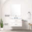 30 po L x P 22 po avec comptoir en quartz blanc et accessoires inclus - P, miroir / robinet