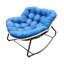 Chaise berçante d'extérieur plus grande, chaise berçante pour œuf de patio, chaise Papasan d'intérieur, chaise longue en osier de rotin, chaise royale moderne-730767212