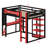 All-in-One Loft Bed System with Desk, Storage, Fast Charging & Customizable RGB Lights-470847804