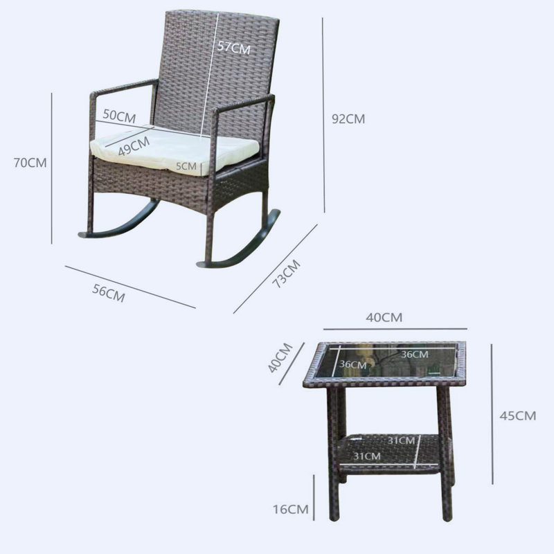 Oval 3 - Piece 2 - Person Outdoor Standing Height Table Set