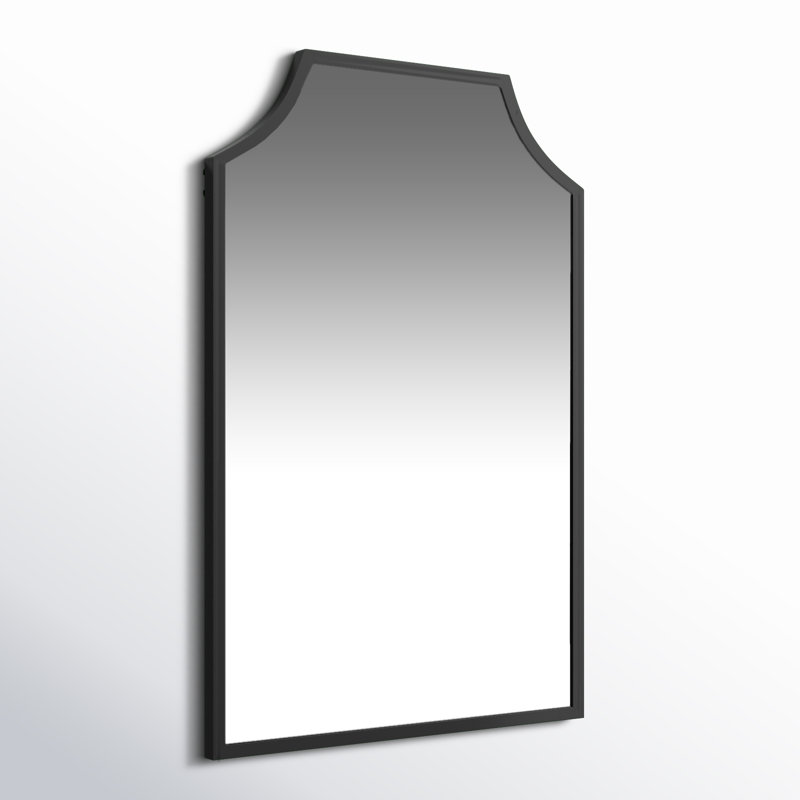 Simone Arch Metal Mirror, Black