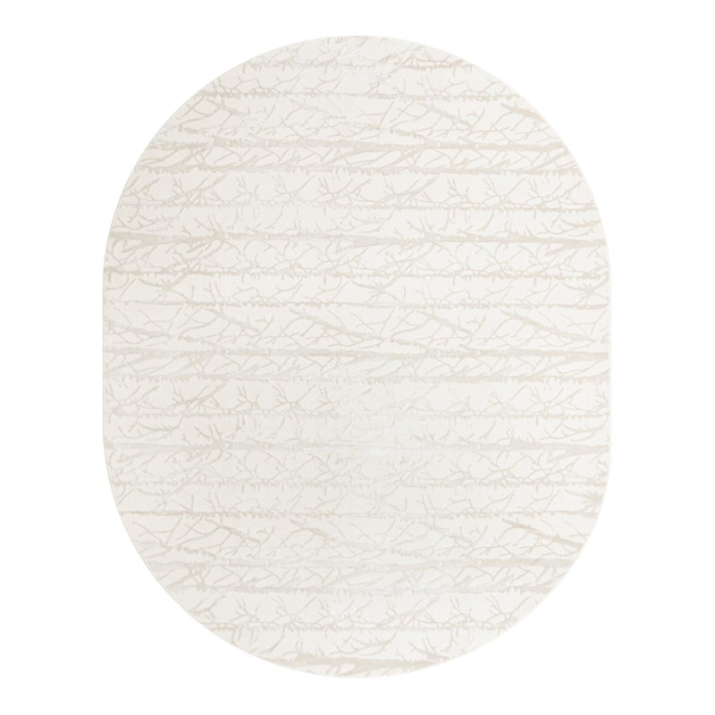 Abstract Indoor Rug, Oval 7'10" x 10'