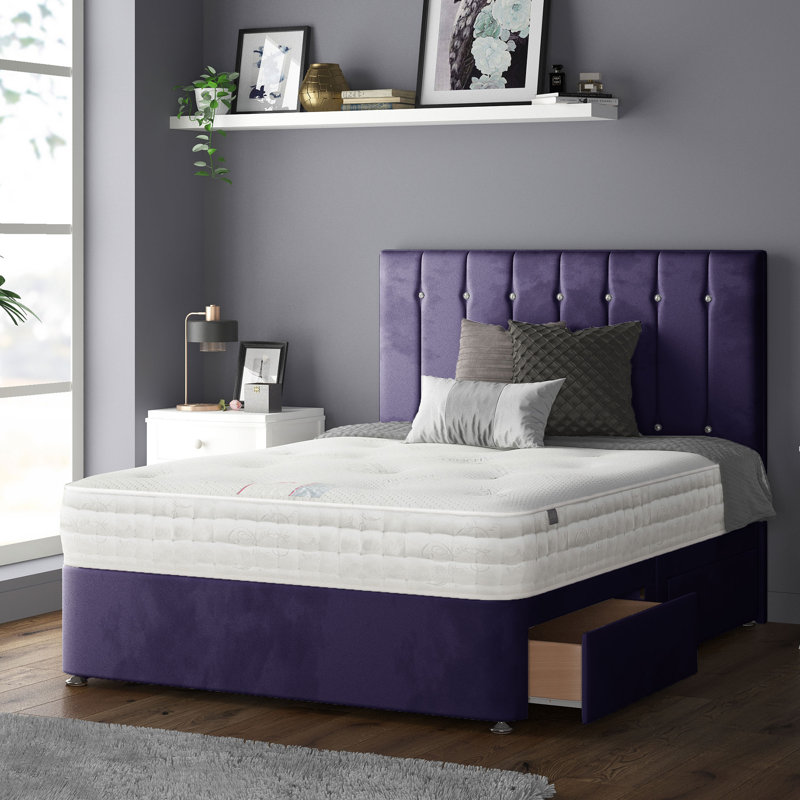 Rothbury Upholstered Headboard, Silver, Double (4'6)