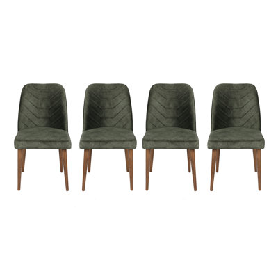 Velvet Upholstered Side Chair by East Urban Home