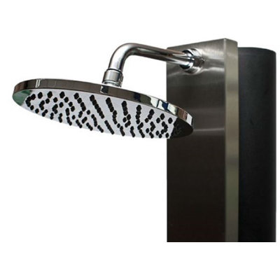 Aleenah Stainless Steel Free Standing Outdoor Shower and Footwash Spout