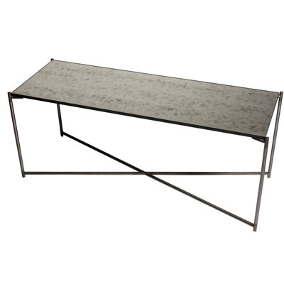 Bedell Glass Top Console Table