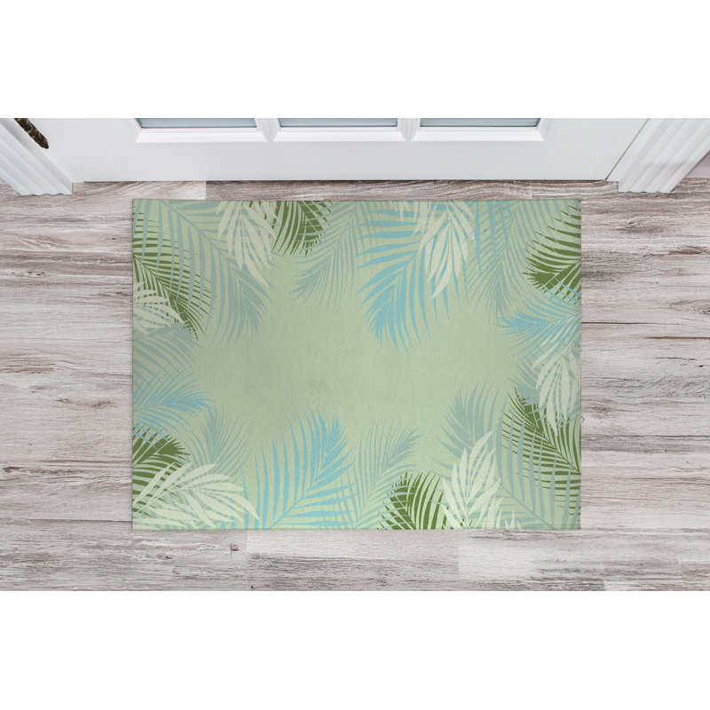 Paillasson Waving Palm Indooor, Menthe, L 60 po x L 84 po