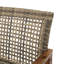 Causeuse en bois et osier Hampton