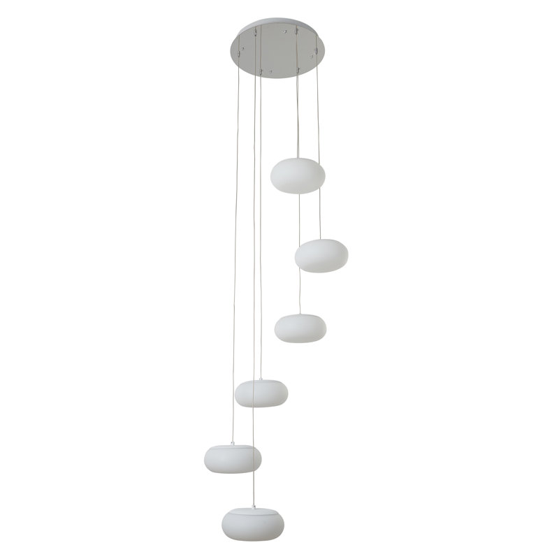 Lustre moderne à 6 lumières DEL