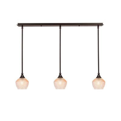 Luminaire suspendu suspendu 3 lumières Pickering