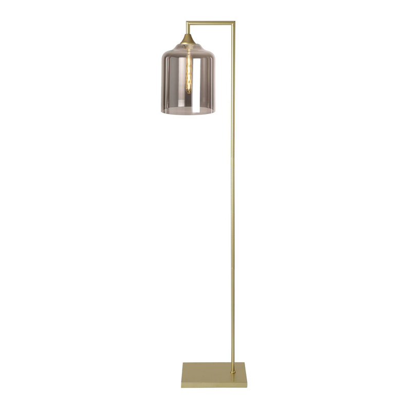 Aether 155cm Task Floor Lamp, Smoke, Gold