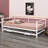 Metal Daybed With LED And Trundle