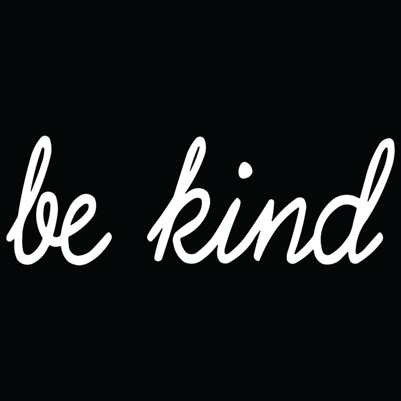 Adhésif décoratif «Be Kind Positive Saying», Blanc, H 5 po x l 15 po x P 0,01 po