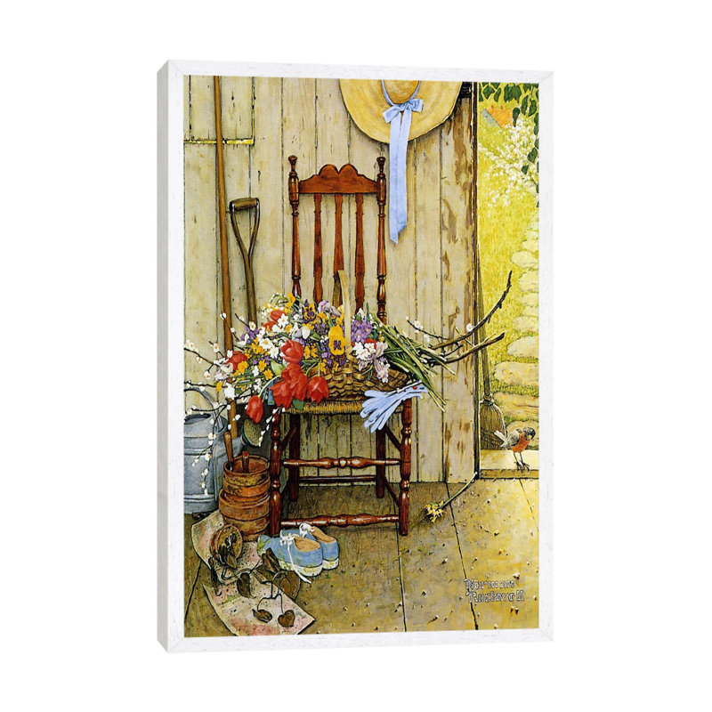 Norman Rockwell - Print on Canvas, Floater Framed, 66.04 cm H x 45.72 cm W x 3.175 cm W