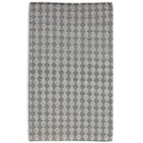 Bubble Argyle Loop Pile Weave Ivory/Grey Wool Area Rug By Tufty Home