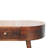 Solid Wood California  Rounded Coffee Table-1185341641