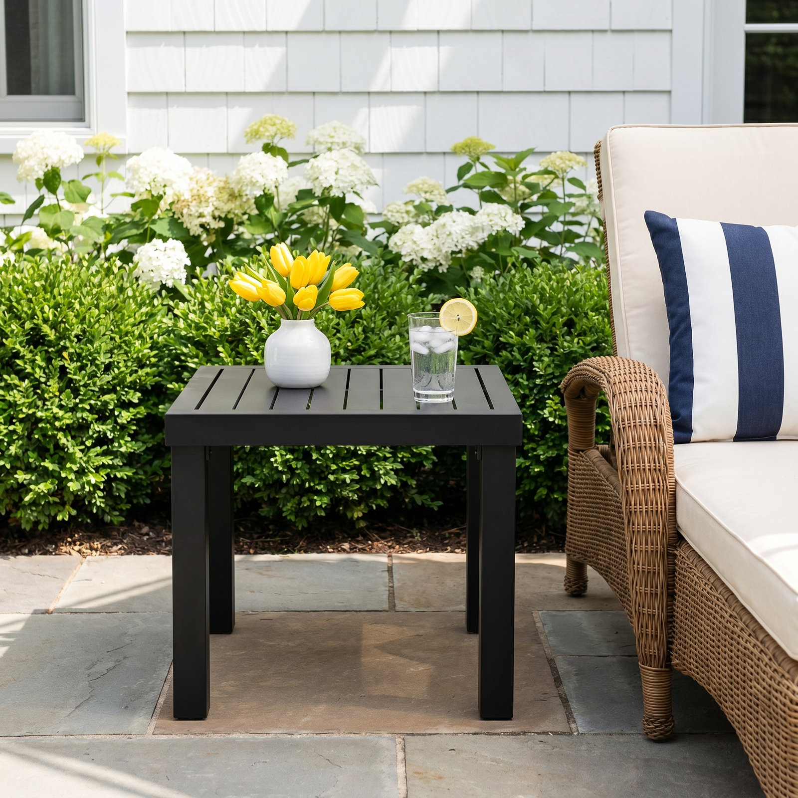 Monterey 22.64'' Aluminum Outdoor Side Table