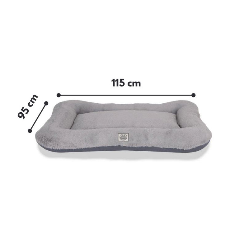Lit pour animal de compagnie, L 45,3 po x l 37,4 po, Gris