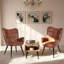 Chaises de salle à manger rembourrées modernes, chaises de cuisine à dossier haut de style Mid-Century avec pieds en chêne pour la maison et le café-860048799