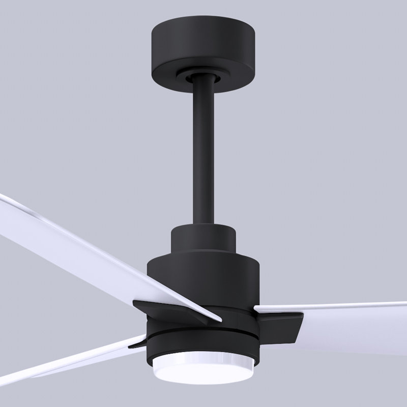 Ventilateur de plafond Alessandra, Blanc mat, Noir mat, 42"