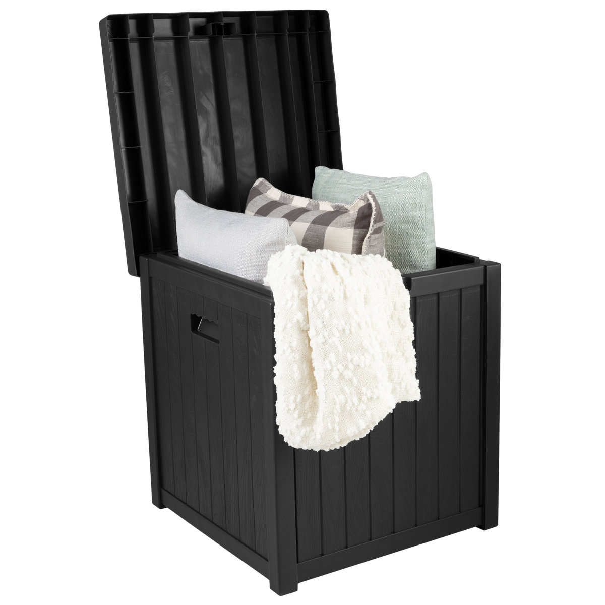 Pure Garden Outdoor Storage Box - 50 Gallon Deck Box for Pool ...