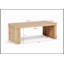 Ensemble de 3 pièces 3 pièces magnifiquement fabriquées avec charmante table basse aux bords incurvés inspirés du bois avec roulettes cachées et meubles de salon en bois