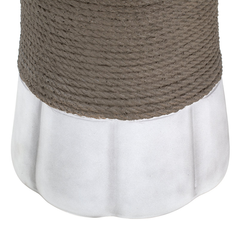 Table d'appoint en corde tissée avec base robuste