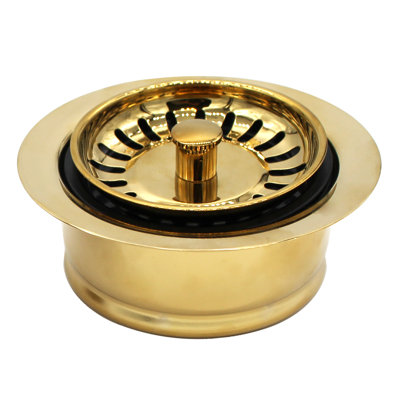 3-1/2" Kitchen Sink Waste Disposal Drain Flange and Basket Strainer