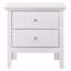Table de chevet transitionnelle élégante en blanc-1631535243