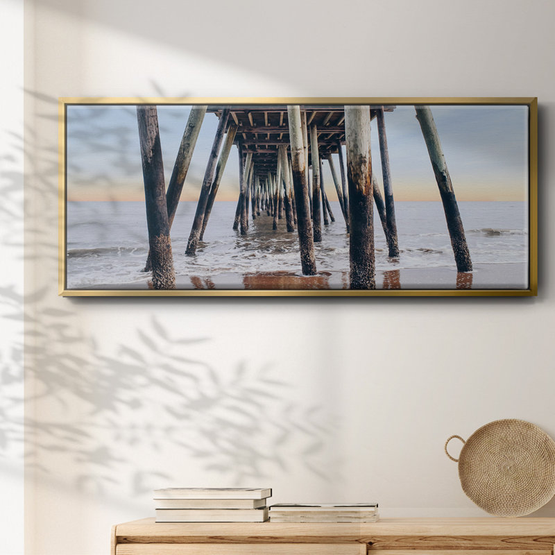 Under the Pier- Framed Canvas