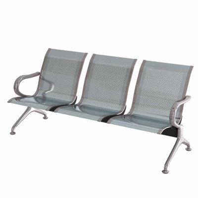 Reception Chair Waiting Room Chair Furniture Lobby Chair Bench 3-Seat for Reception Room, Office, Airport Business, Bank, Hospital