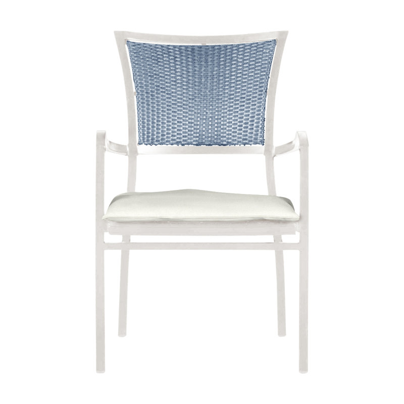 Fauteuil Aire - Craie et chambray, Welt, Blanc naturel, Craie / Chambray
