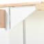 Îlot de cuisine avec comptoir mobile, organisateur coulissant à 3 niveaux, rangement interne, chariot roulant sur roulettes, 2 tiroirs, porte-serviettes, abattant pliable blanc, fabrication d'armoire-1204078919