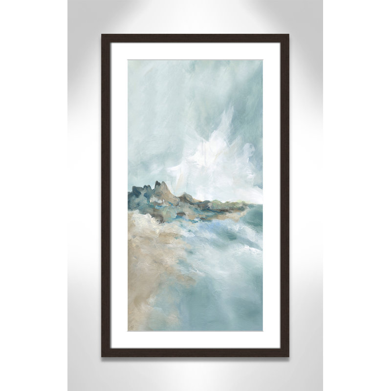 Imprimé Sandpoint par Carol Robinson, Noyer, H 29 po x l 17 po x P 1,25 po, Reproduction encadrée avec passe-partout