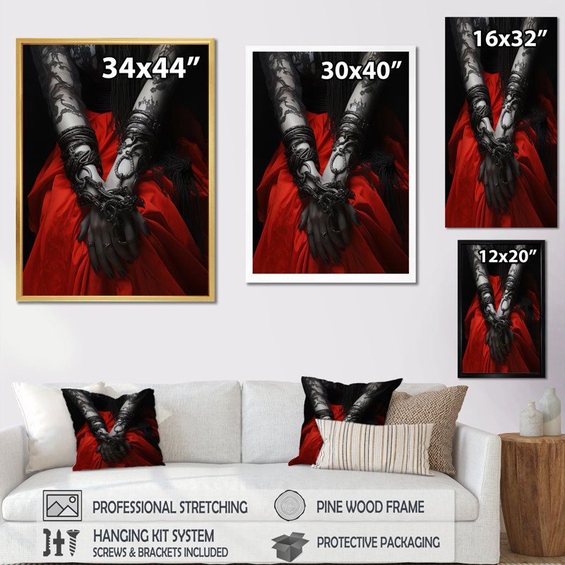 Religious Cross Sacrificial Love Portrait I - Christianism Wall Decor, Cadre photo noir, H 20 po x l 12 po x P 1 po