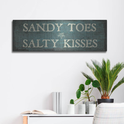  «Sandy Toes» par Erin Clark, art mural en métal, 36 po x 12 po