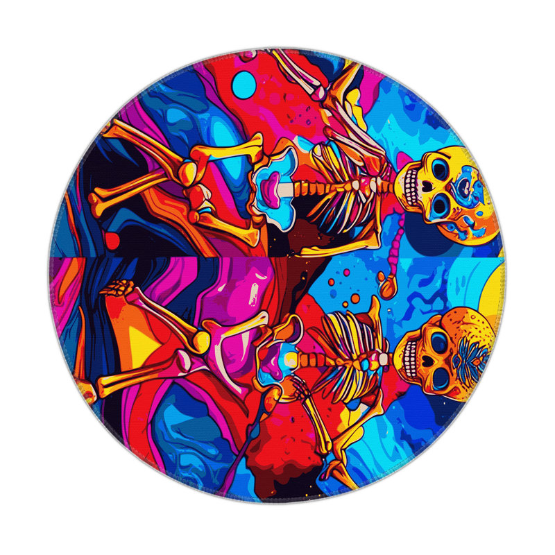 Stellar Fusion Indoor And Outdoor Area Rug, Round 5'