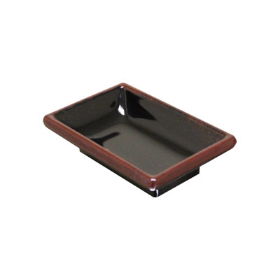 Soucoupe rectangulaire en mélamine 2,5 po tenmoku