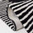 Jarie Hand Tufted Wool/Cotton Abstract Rug in Black/Ivory-1288640888