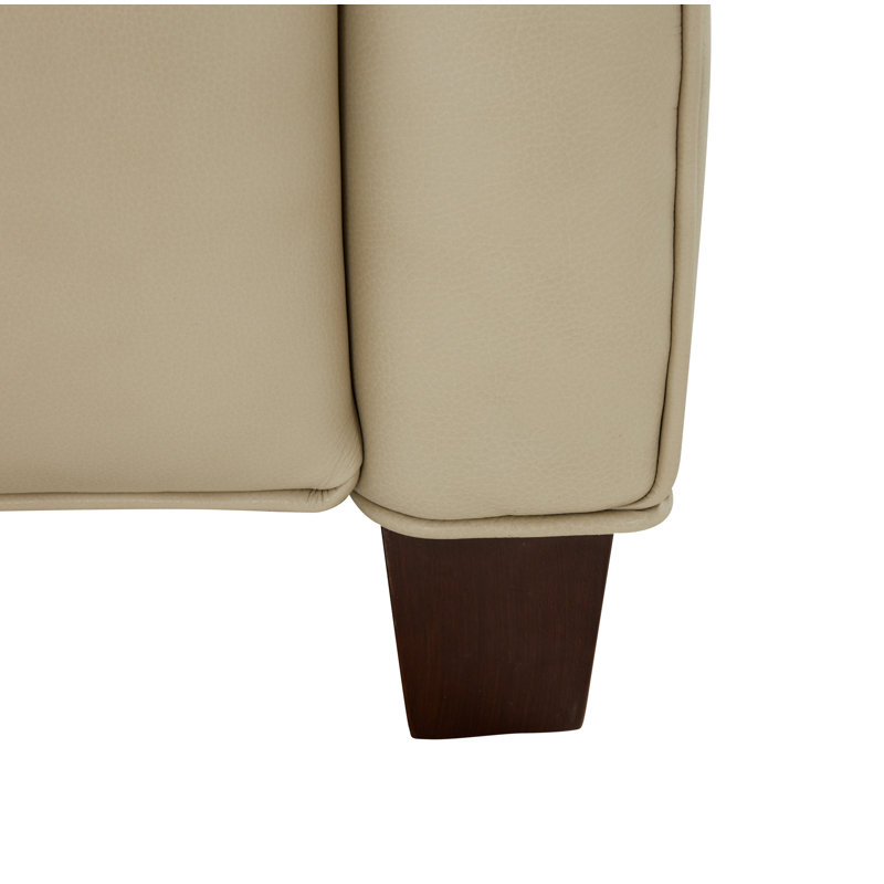 Rodrick Recliner, Barone Parchment Split Grain Leather